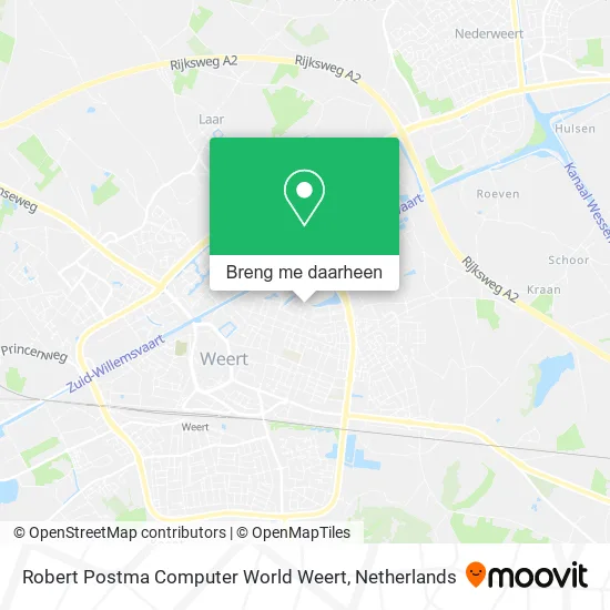 Robert Postma Computer World Weert kaart