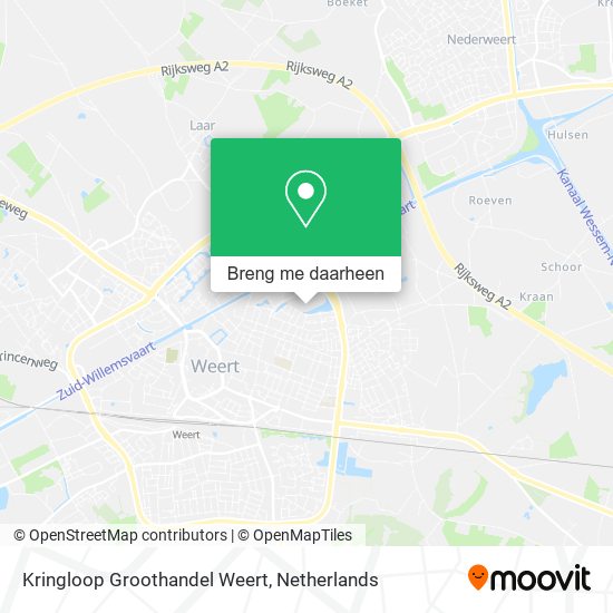 Kringloop Groothandel Weert kaart