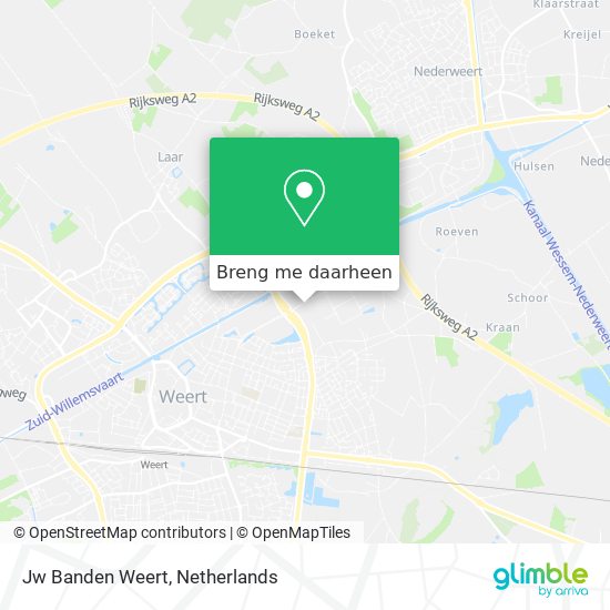 Jw Banden Weert kaart