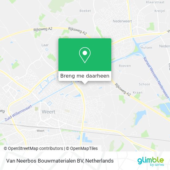 Van Neerbos Bouwmaterialen BV kaart