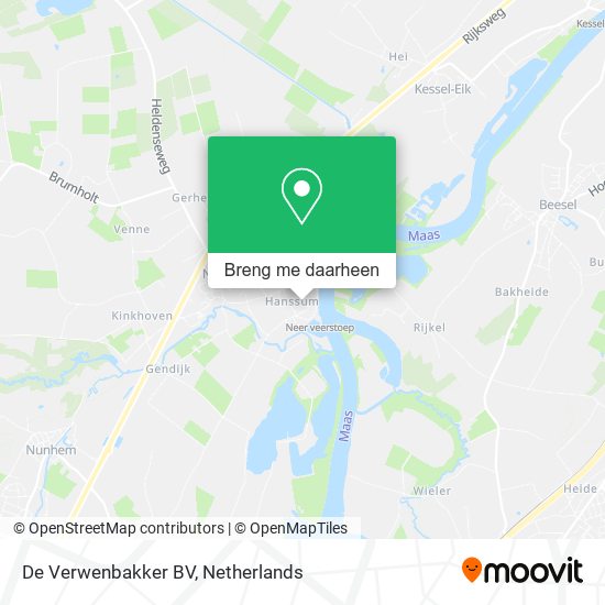 De Verwenbakker BV kaart