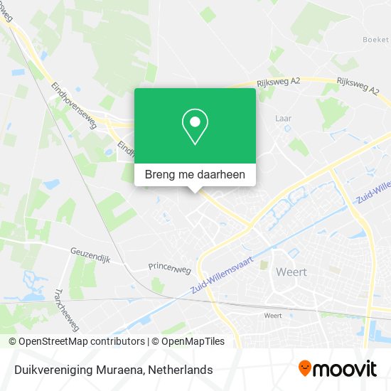 Duikvereniging Muraena kaart