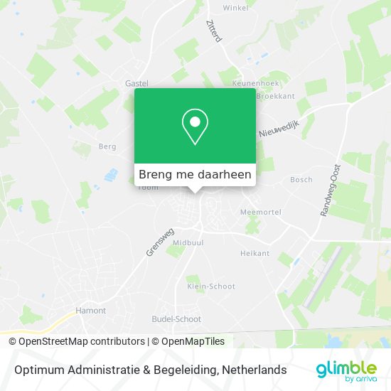 Optimum Administratie & Begeleiding kaart