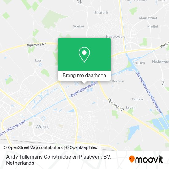 Andy Tullemans Constructie en Plaatwerk BV kaart