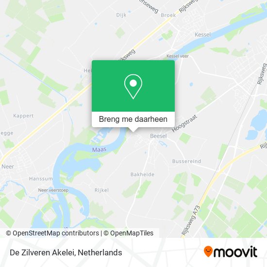 De Zilveren Akelei kaart