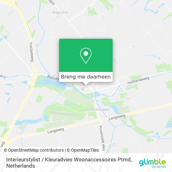 Interieurstylist / Kleuradvies Woonaccessoires Ptmd kaart