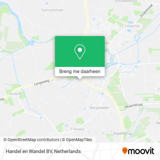 Handel en Wandel BV kaart