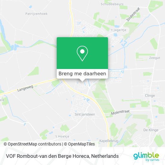 VOF Rombout-van den Berge Horeca kaart