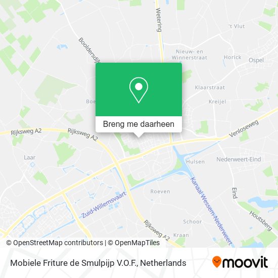 Mobiele Friture de Smulpijp V.O.F. kaart