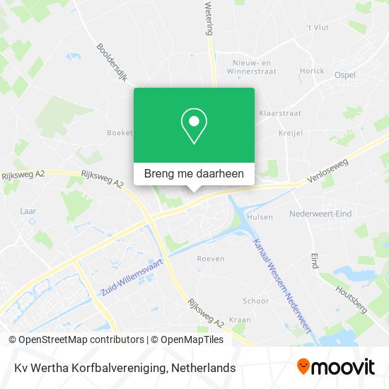 Kv Wertha Korfbalvereniging kaart