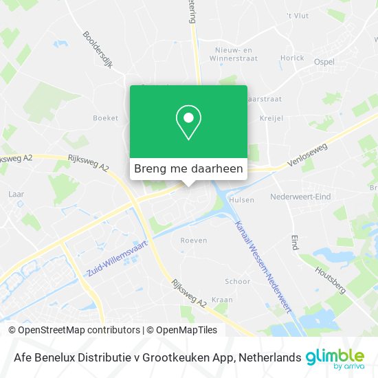 Afe Benelux Distributie v Grootkeuken App kaart