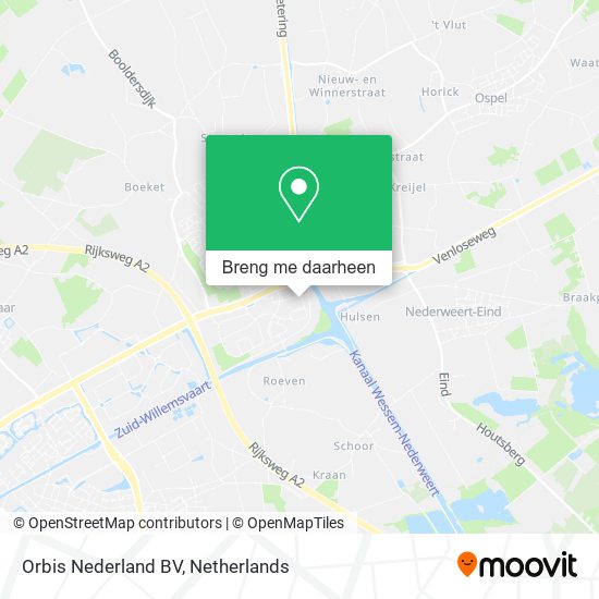 Orbis Nederland BV kaart