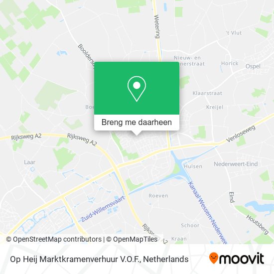 Op Heij Marktkramenverhuur V.O.F. kaart