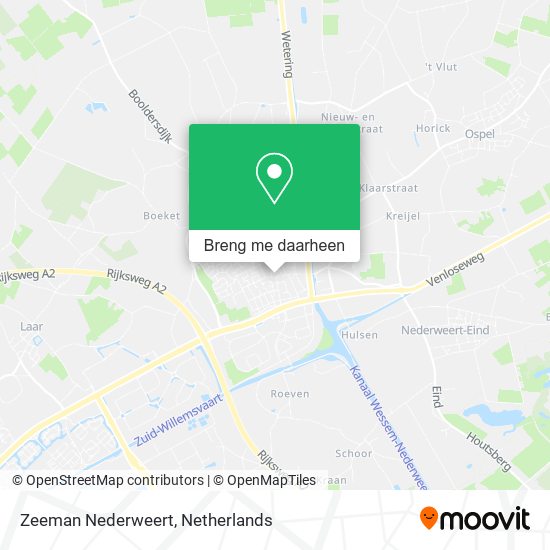Zeeman Nederweert kaart
