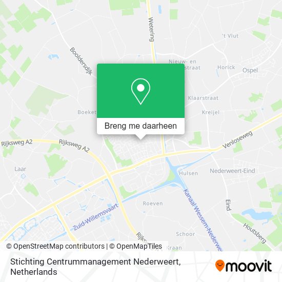 Stichting Centrummanagement Nederweert kaart