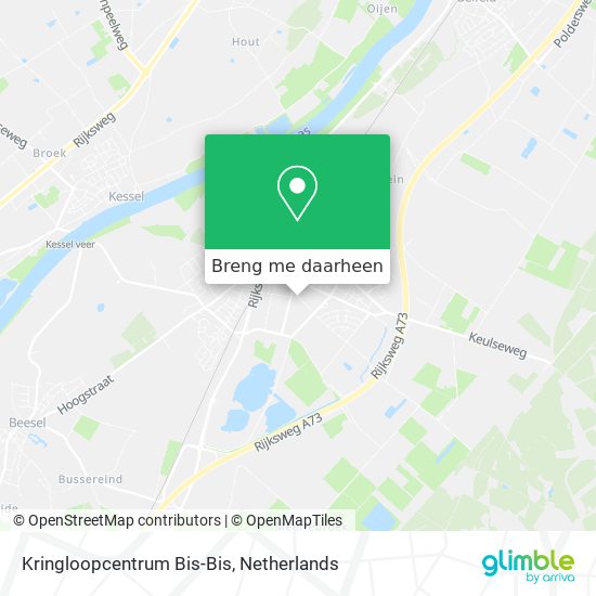 Kringloopcentrum Bis-Bis kaart