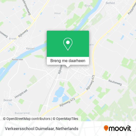 Verkeersschool Duimelaar kaart