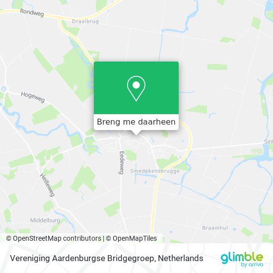 Vereniging Aardenburgse Bridgegroep kaart
