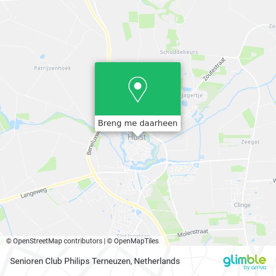 Senioren Club Philips Terneuzen kaart