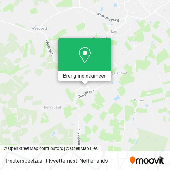 Peuterspeelzaal 't Kwetternest kaart