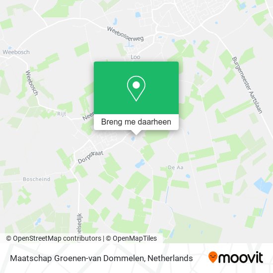 Maatschap Groenen-van Dommelen kaart