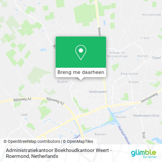 Administratiekantoor Boekhoudkantoor Weert - Roermond kaart