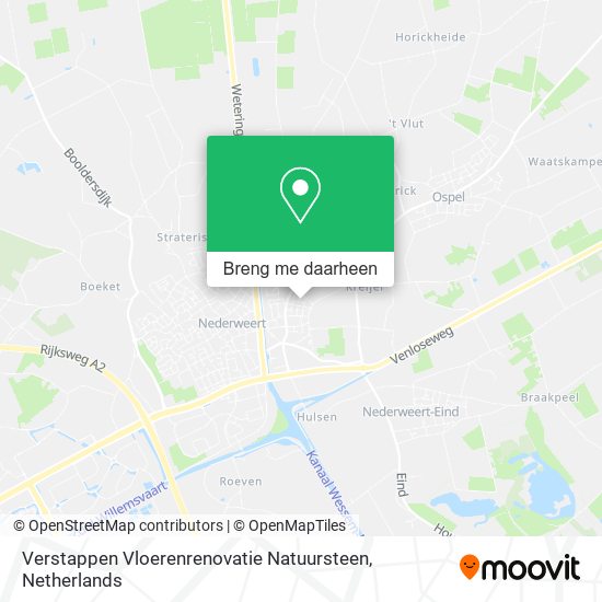 Verstappen Vloerenrenovatie Natuursteen kaart