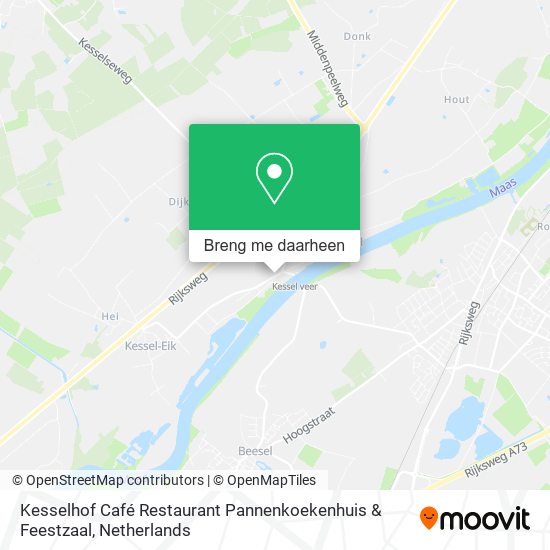 Kesselhof Café Restaurant Pannenkoekenhuis & Feestzaal kaart