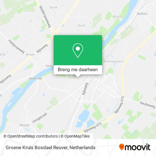 Groene Kruis Bosdael Reuver kaart