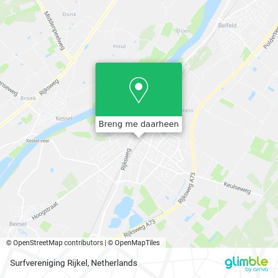 Surfvereniging Rijkel kaart