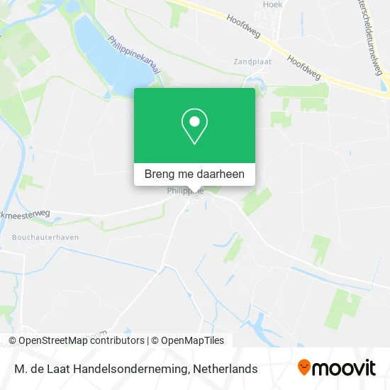 M. de Laat Handelsonderneming kaart