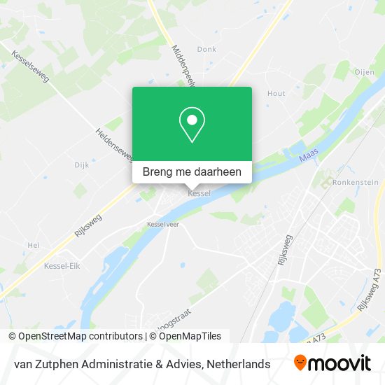 van Zutphen Administratie & Advies kaart