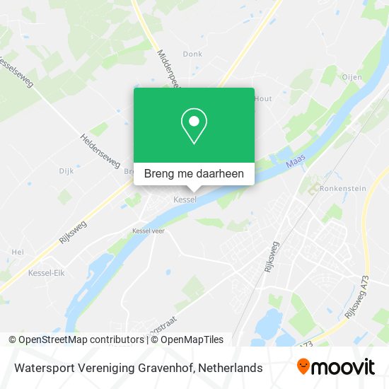 Watersport Vereniging Gravenhof kaart