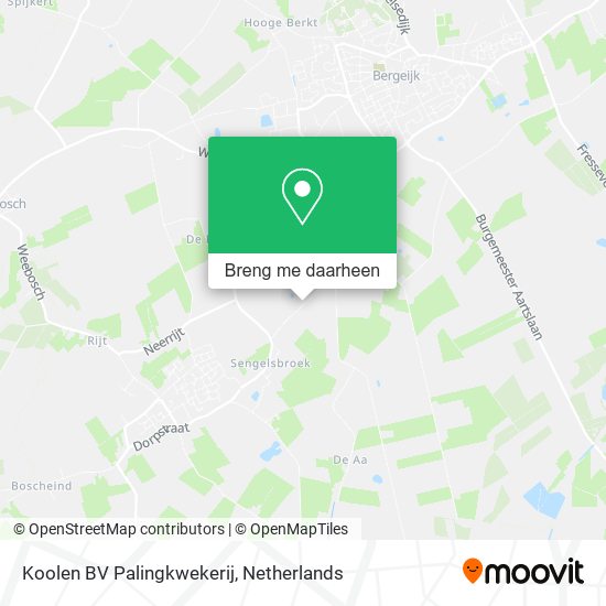 Koolen BV Palingkwekerij kaart
