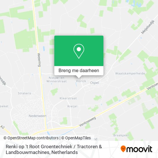 Renki op 't Root Groentechniek / Tractoren & Landbouwmachines kaart