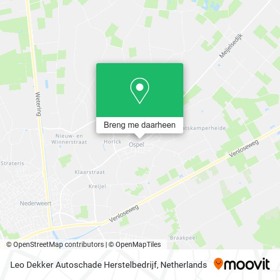 Leo Dekker Autoschade Herstelbedrijf kaart