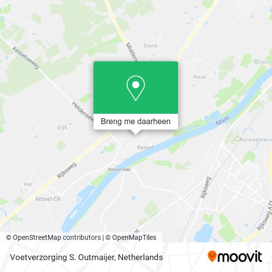 Voetverzorging S. Outmaijer kaart