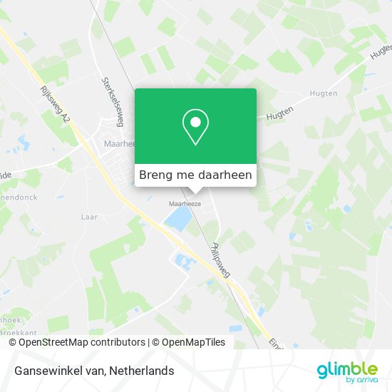 Gansewinkel van kaart