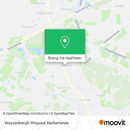 Wassenbergh Witgoed kaart