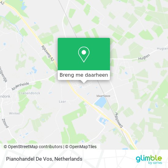 Pianohandel De Vos kaart