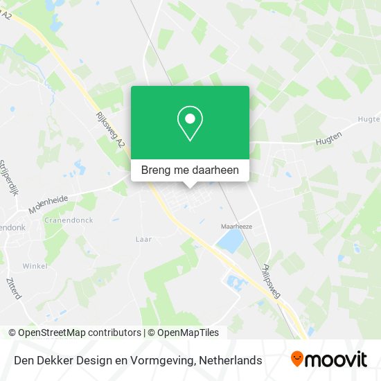 Den Dekker Design en Vormgeving kaart