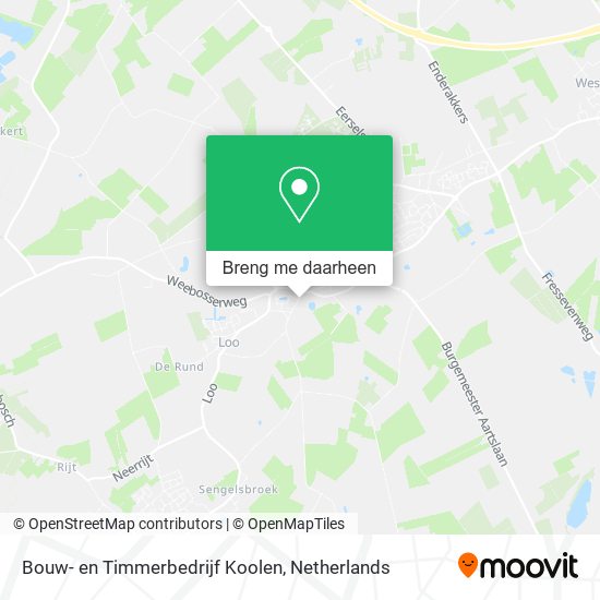 Bouw- en Timmerbedrijf Koolen kaart