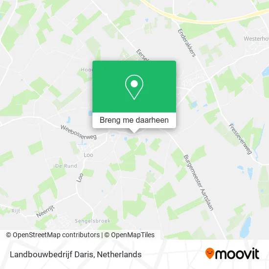 Landbouwbedrijf Daris kaart