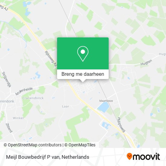 Meijl Bouwbedrijf P van kaart