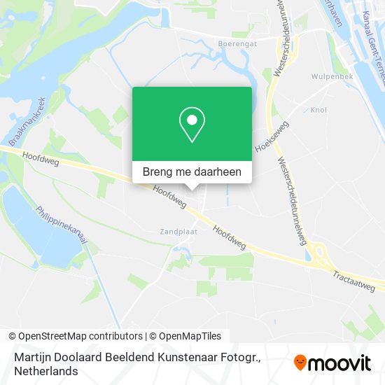 Martijn Doolaard Beeldend Kunstenaar Fotogr. kaart