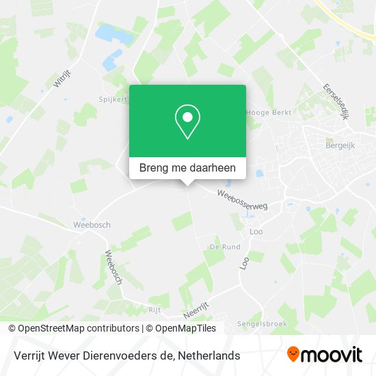 Verrijt Wever Dierenvoeders de kaart