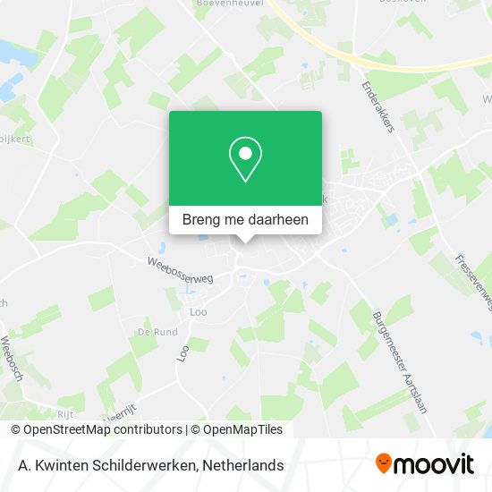 A. Kwinten Schilderwerken kaart