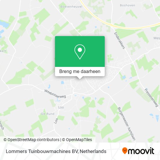 Lommers Tuinbouwmachines BV kaart