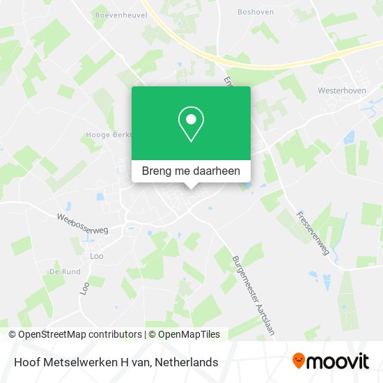 Hoof Metselwerken H van kaart