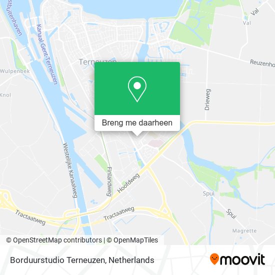 Borduurstudio Terneuzen kaart